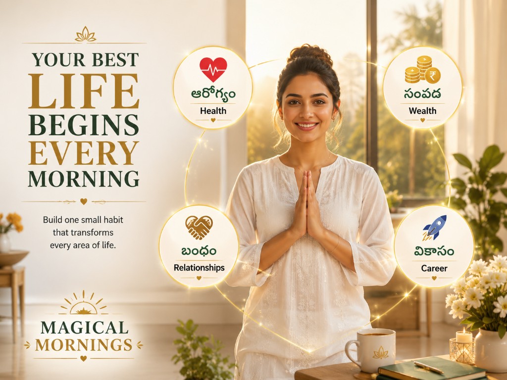 ఆరోగ్యం, సంపద, బంధం, వికాసం — the four pillars of Magical Mornings